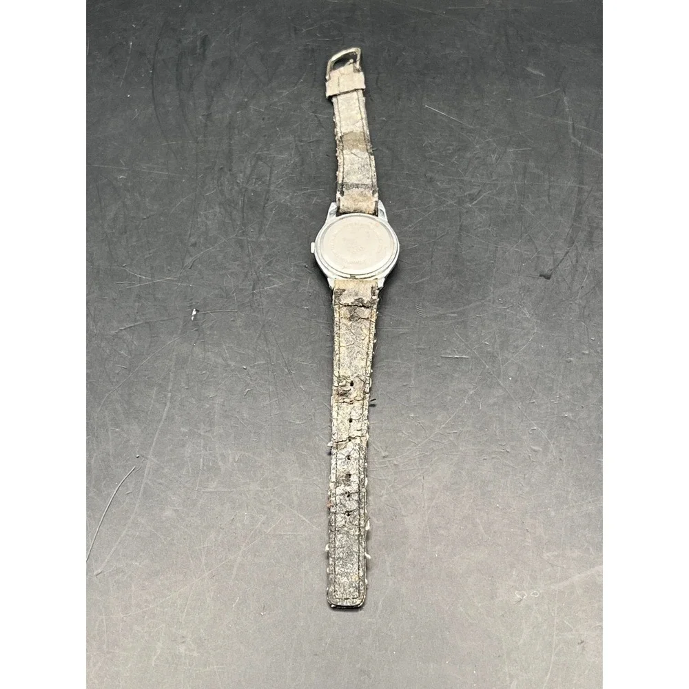 Vtg Disney Mickey Mouse Watch Stainless‎ Steel Back Water Resistant Ladies